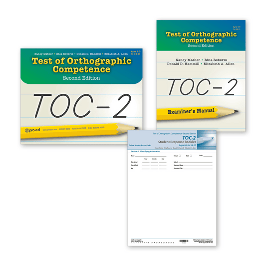 TOC-2: Test of Orthographic Competence (Second Edition) Complete Kit