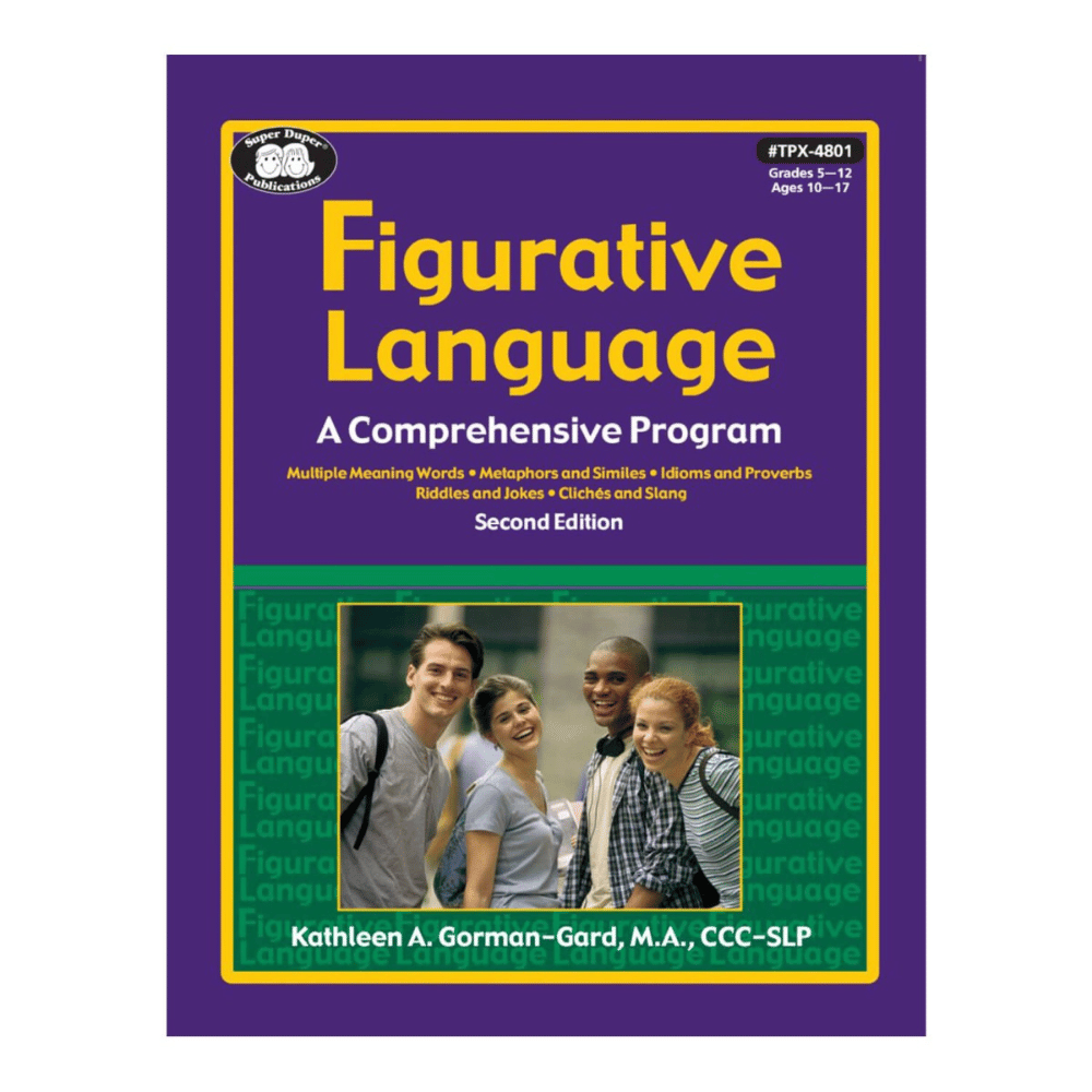 educational book for Speech-Language Pathologists (SLPs) to teach students figurative language skills