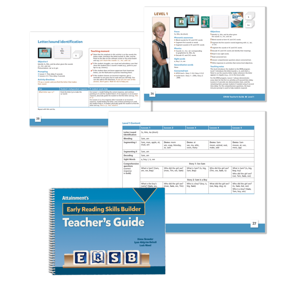 Early Reading Skills Builder (ERBS) literacy curriculum, Teacher's Guide