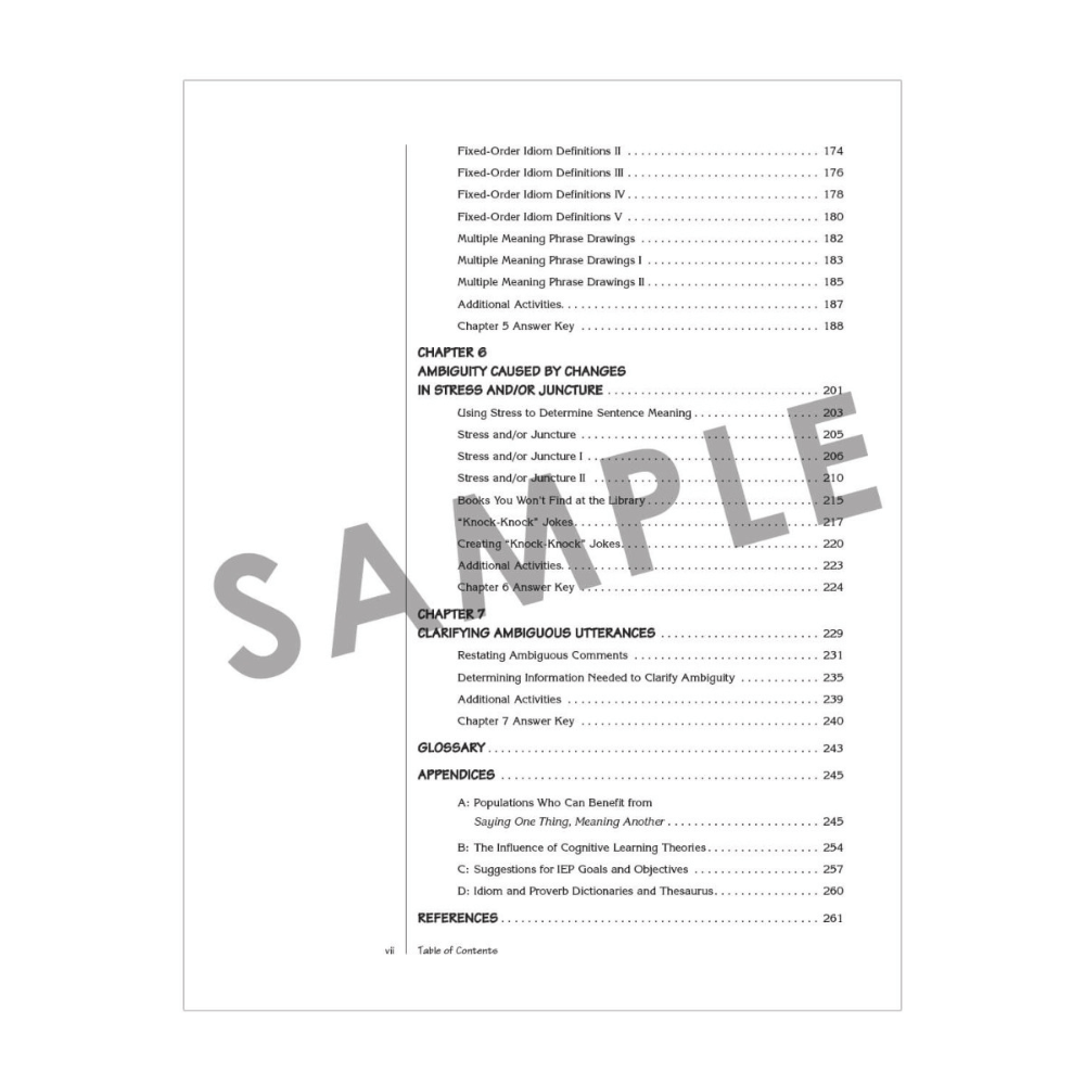 Saying One Thing, Meaning Another reproducible worksheet for multiple meaning word practice