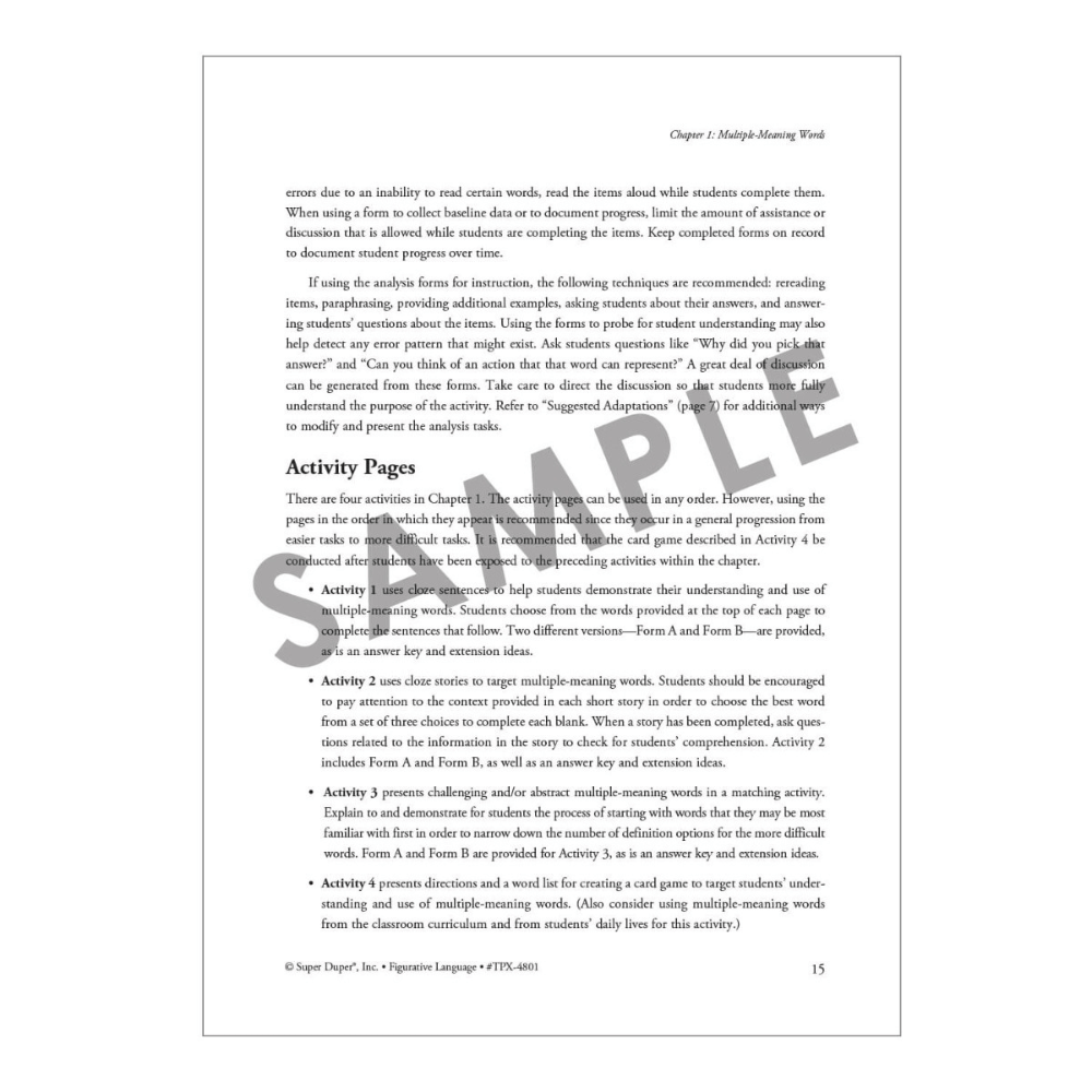 Figurative Language Book, proverbs and similes activity
