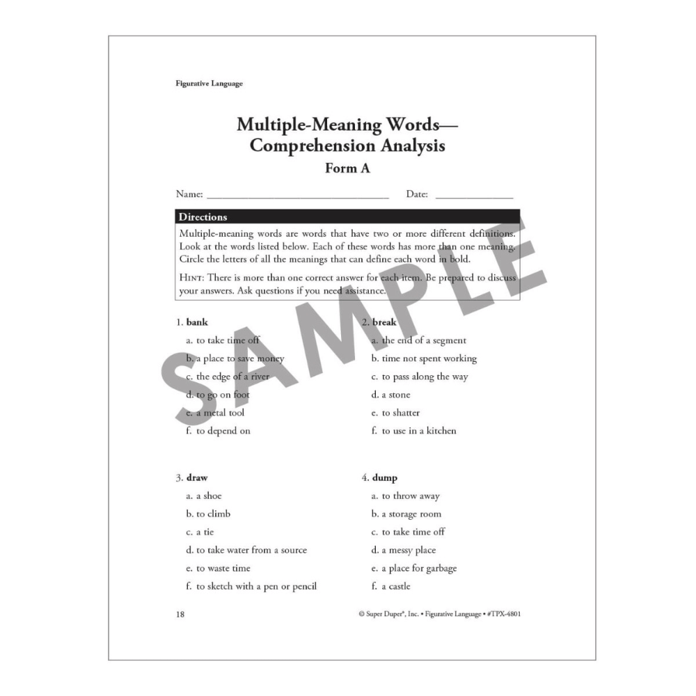 Figurative Language Book