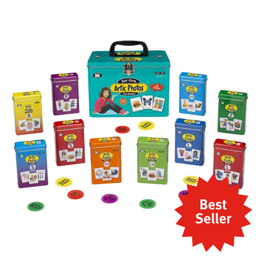 Artic Photos Fun Decks: Set 1 Combo, set of 10 photo match-up cards decks to help children improve articulation and language