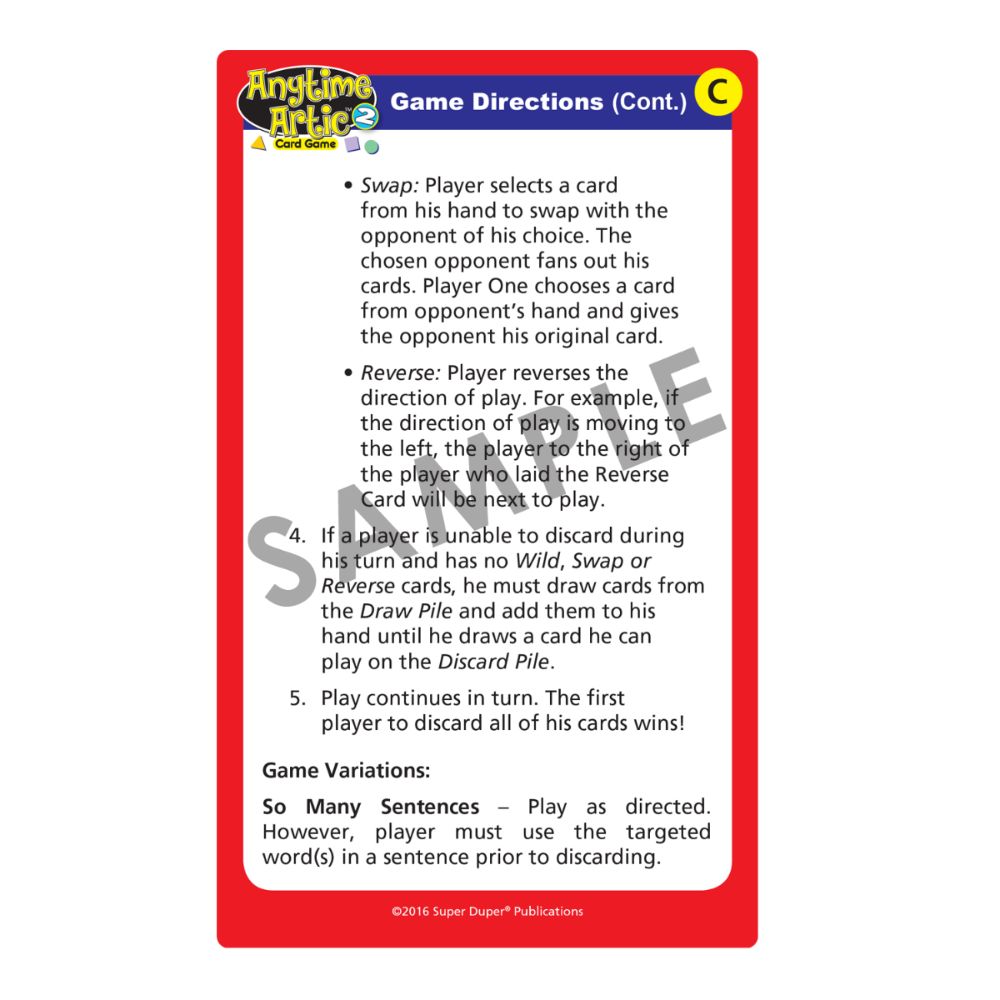 Anytime Artic Card Game: 2