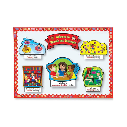 Welcome To Speech & Language Bulletin Board Set