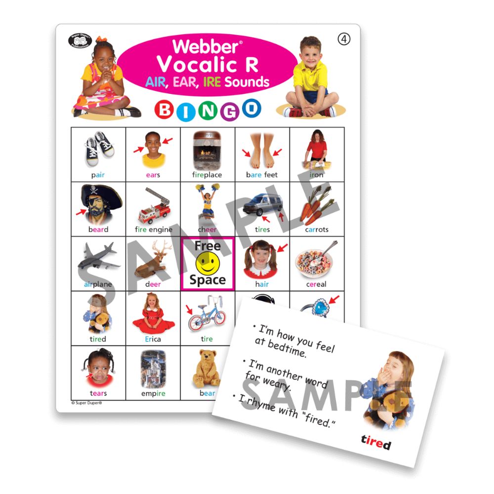 Webber® Vocalic R Bingo