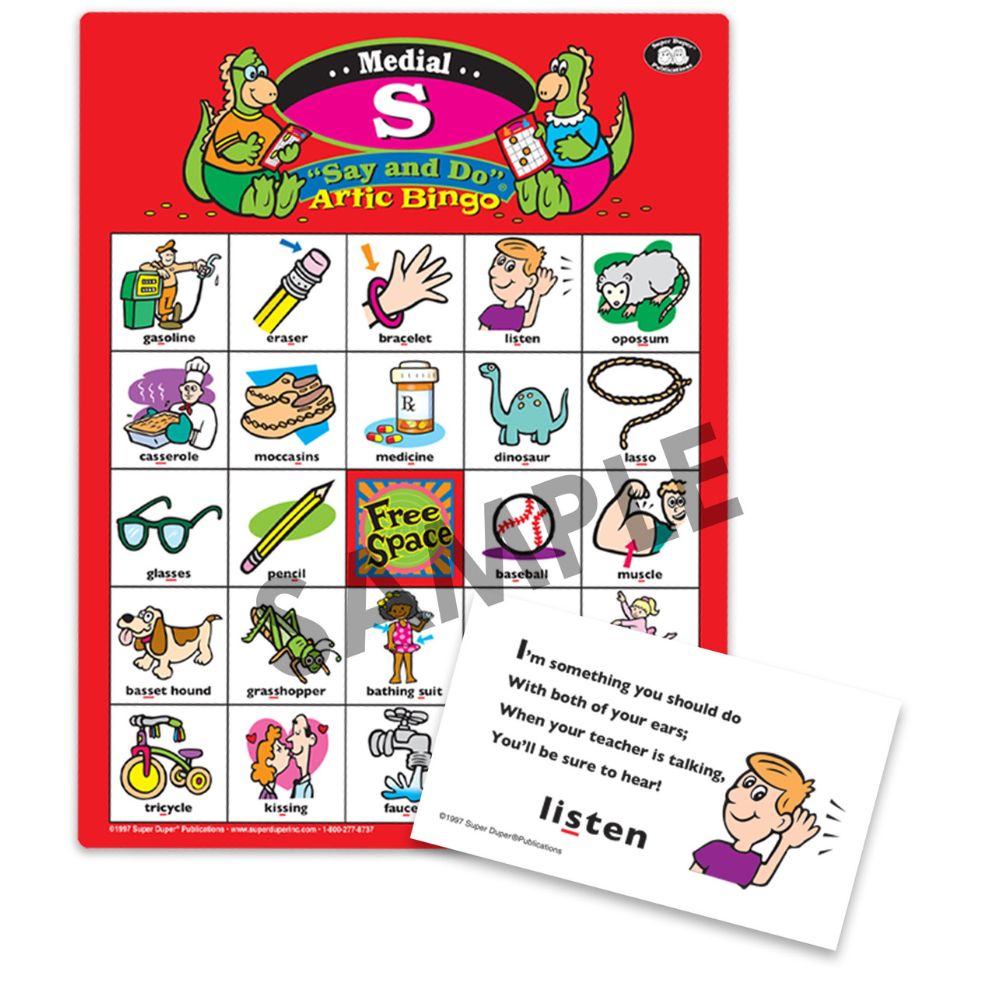 Say and Do® "S" Artic Bingo