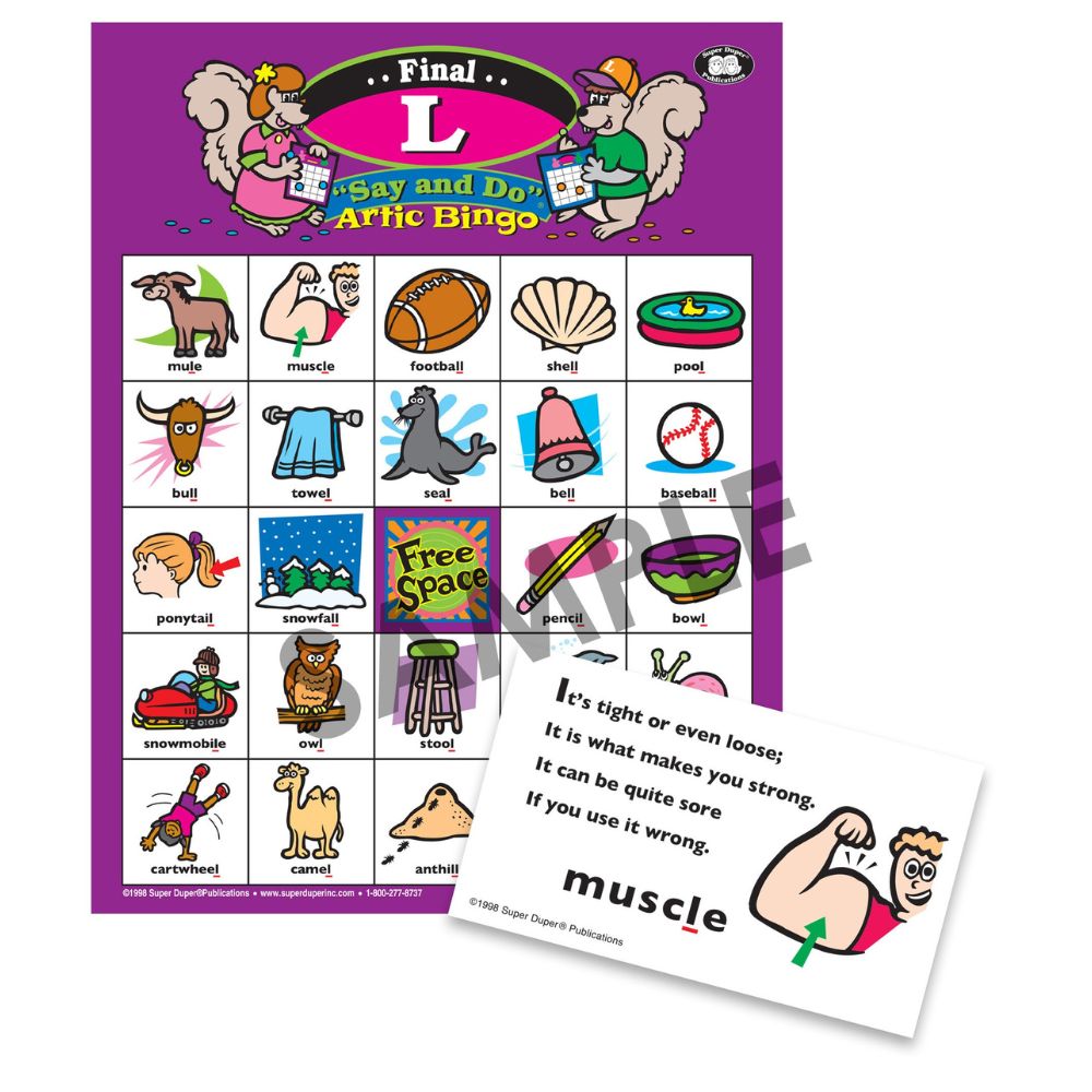Say and Do® "L" Artic Bingo
