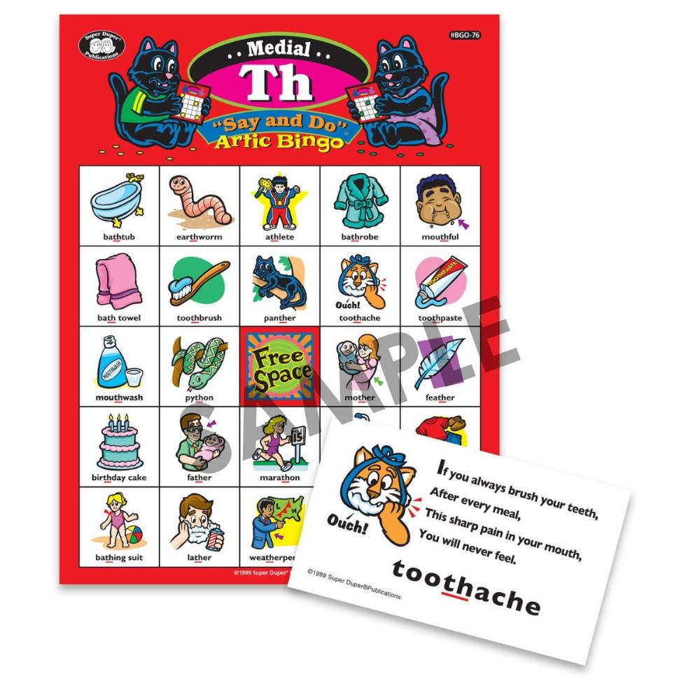Say and Do® "TH" Artic Bingo