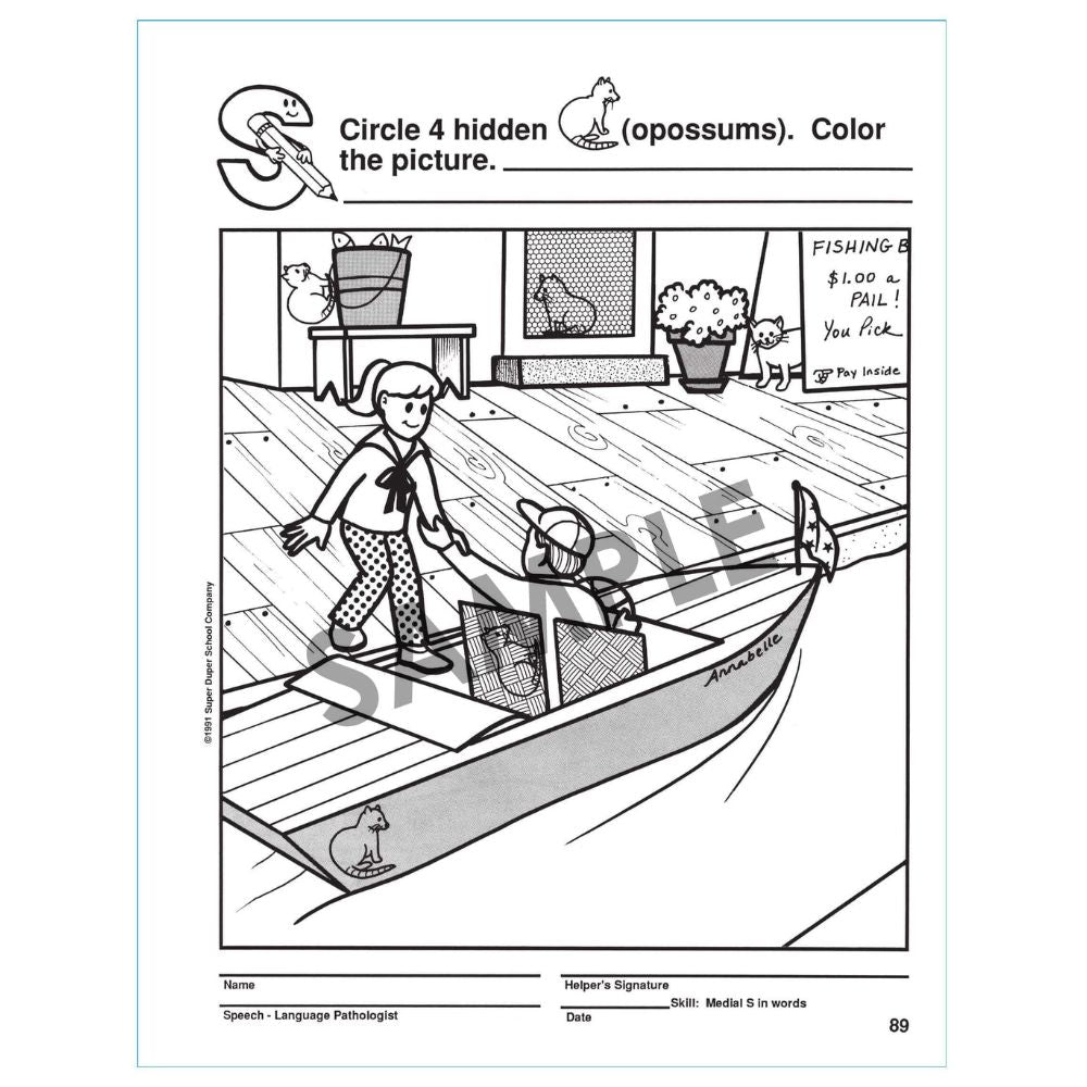 180 Hidden Pictures For Articulation Book