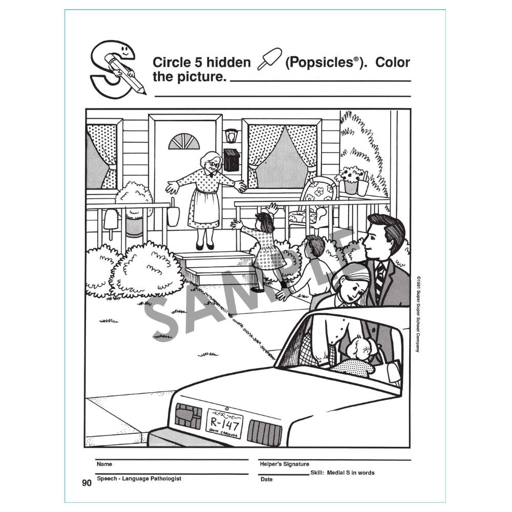 180 Hidden Pictures For Articulation Book