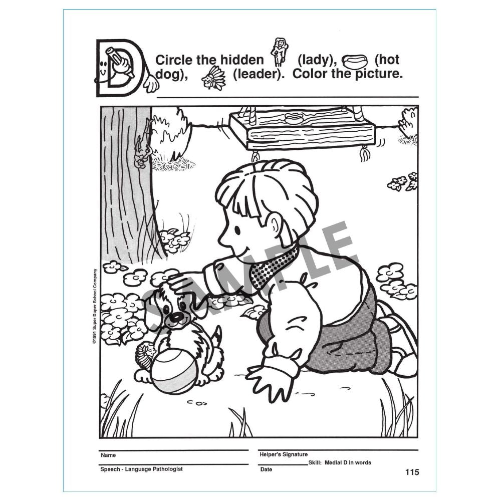 180 Hidden Pictures For Articulation Book