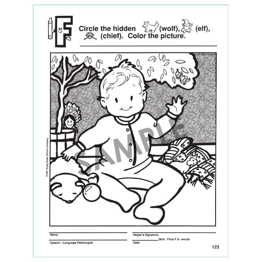 180 Hidden Pictures For Articulation Book