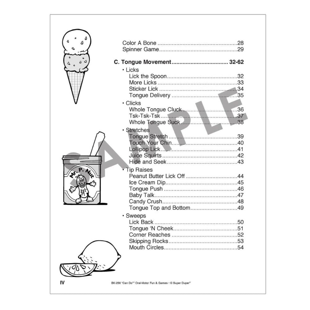 "Can Do" Oral-Motor Fun And Games Book