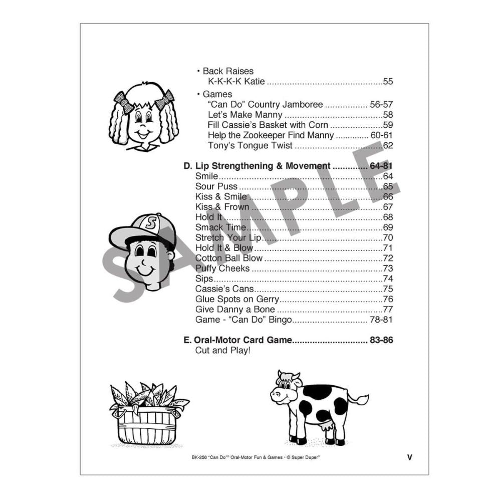 "Can Do" Oral-Motor Fun And Games Book