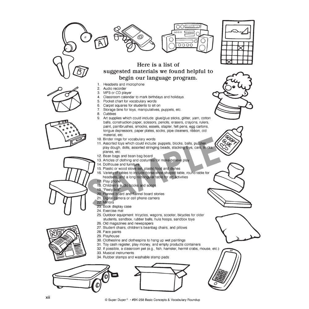 Basic Concept & Vocabulary Roundup Book