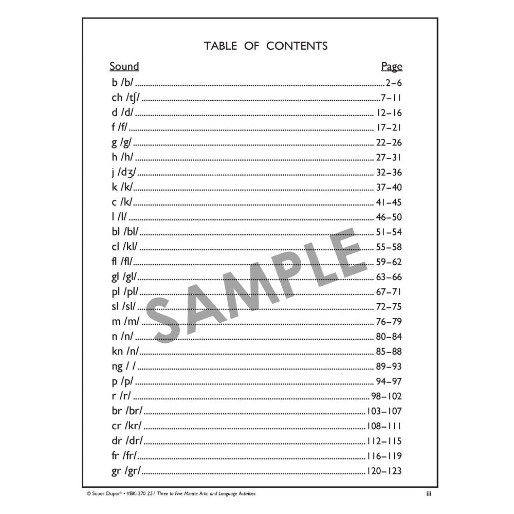 251 3-5 Min Artic Language Activities Book