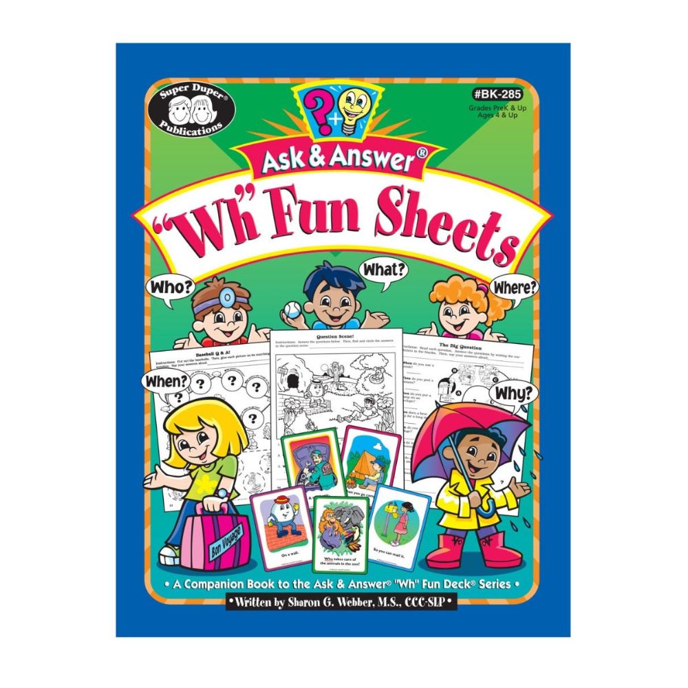 Ask & Answer "Wh" Fun Sheets Book