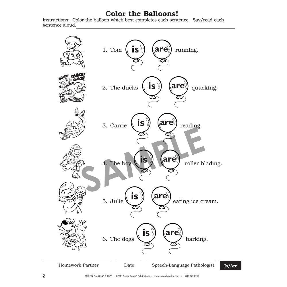 Fun Deck & Do Fun Sheets