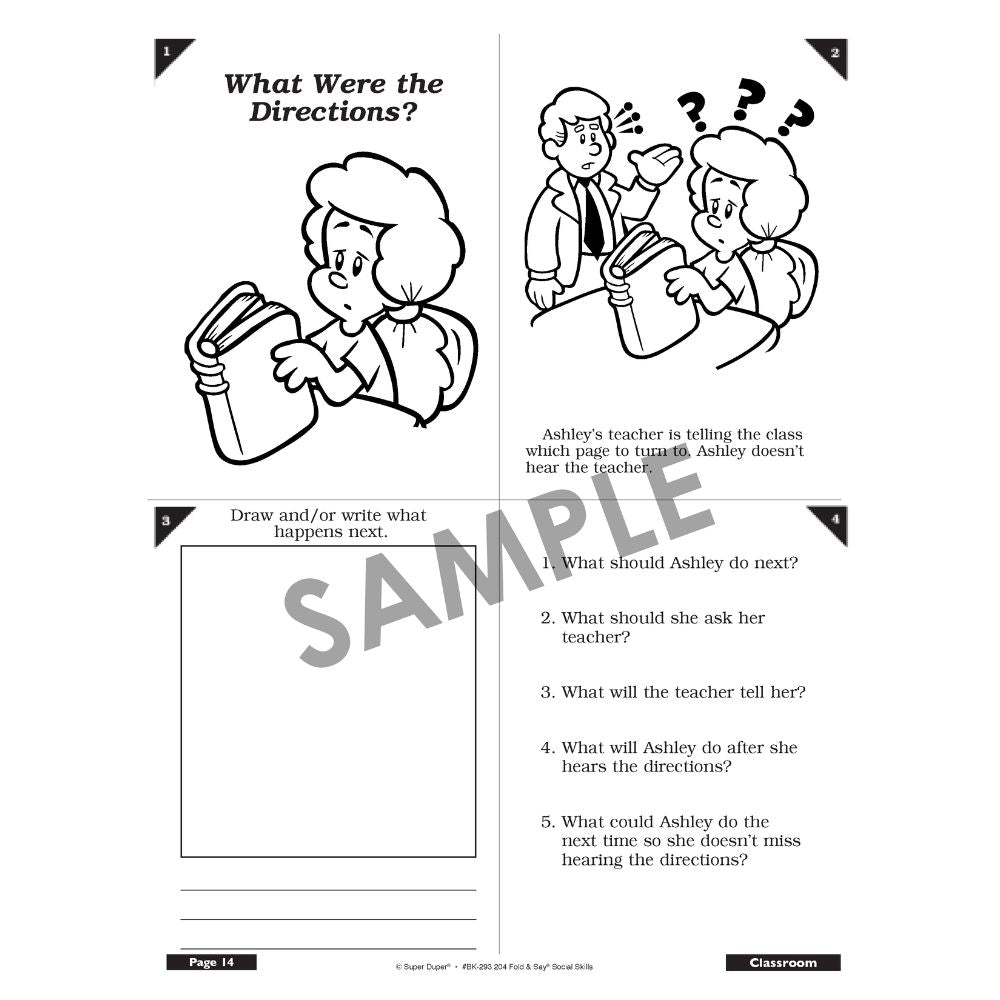 204 Fold & Say Social Skills Book