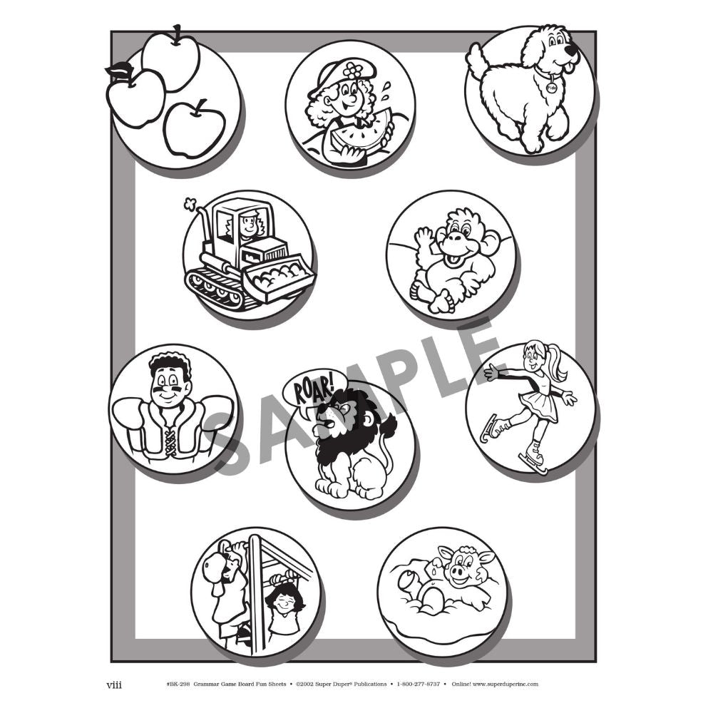 Say And Do Grammar Game Boards Fun Sheets