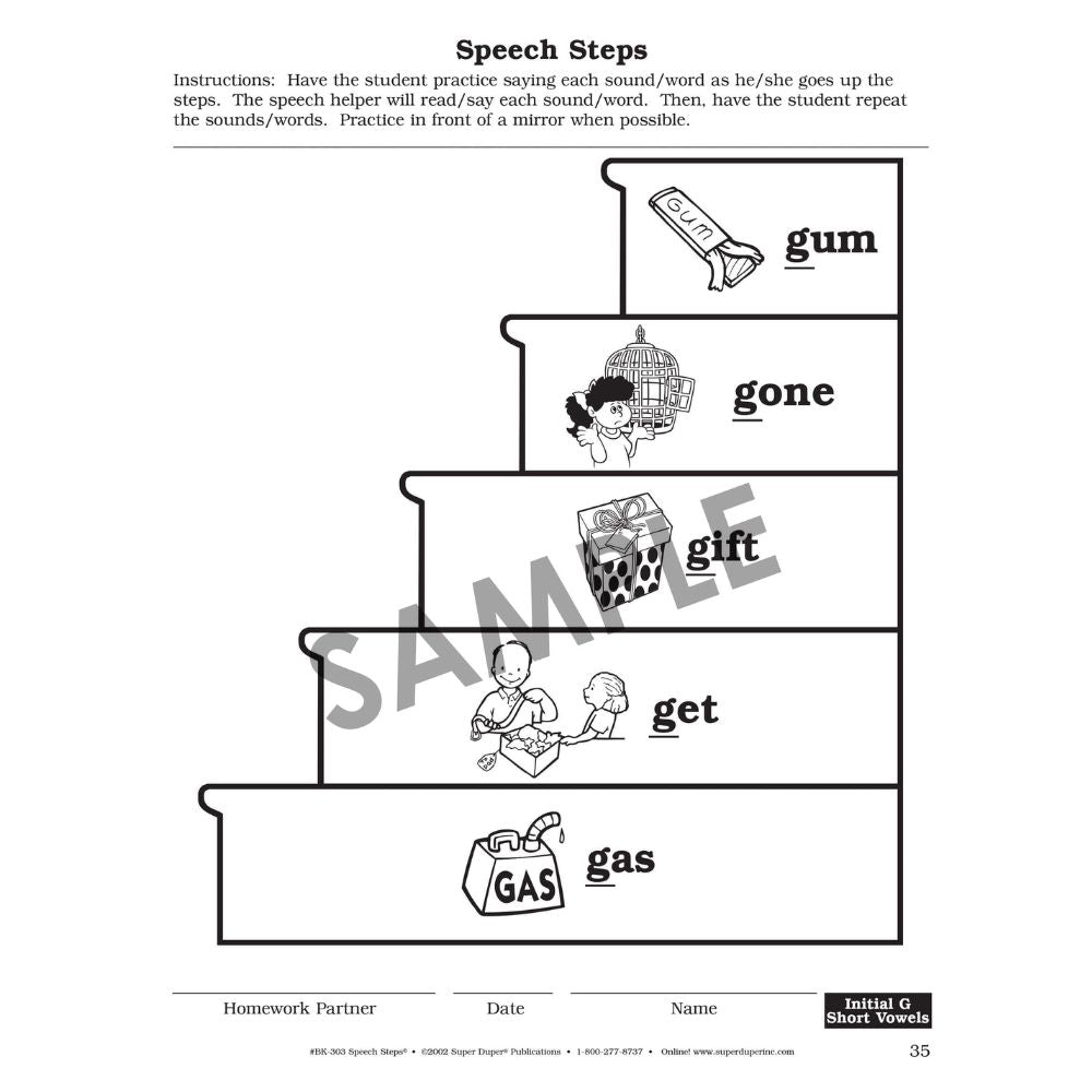 Speech Steps Reproducible Drills for Artic and Language