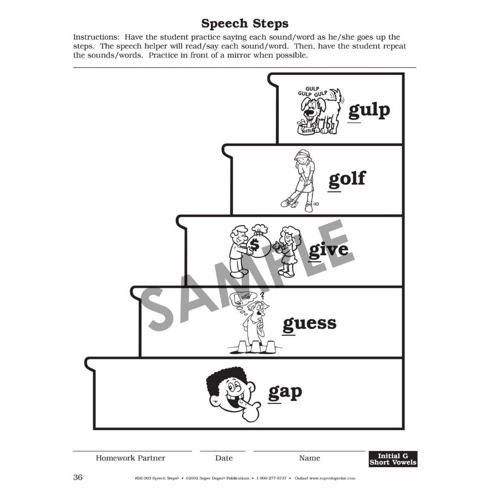 Speech Steps Reproducible Drills for Artic and Language