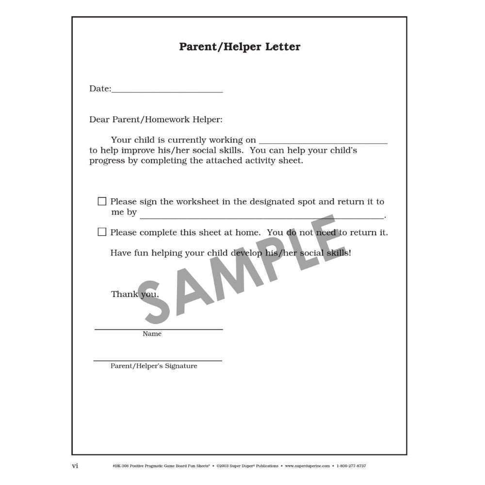 Say And Do Positive Pragmatic Game Boards Fun Sheets