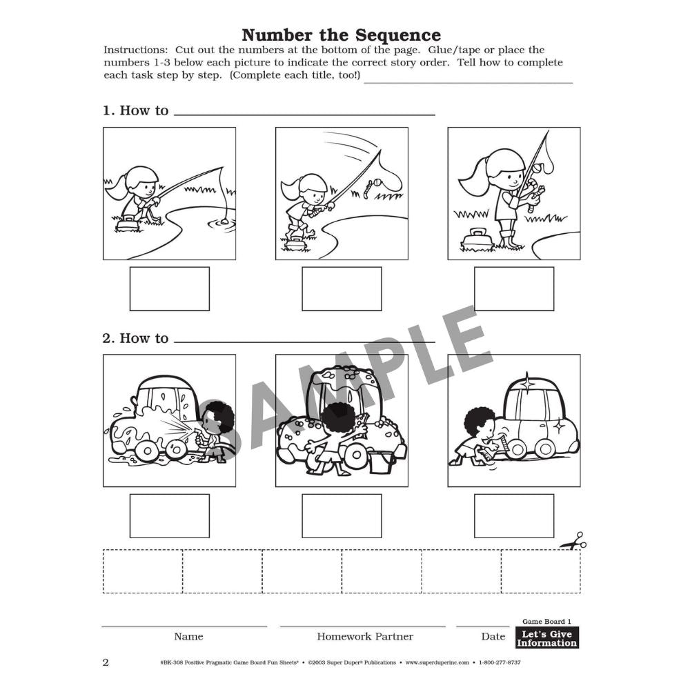 Say And Do Positive Pragmatic Game Boards Fun Sheets