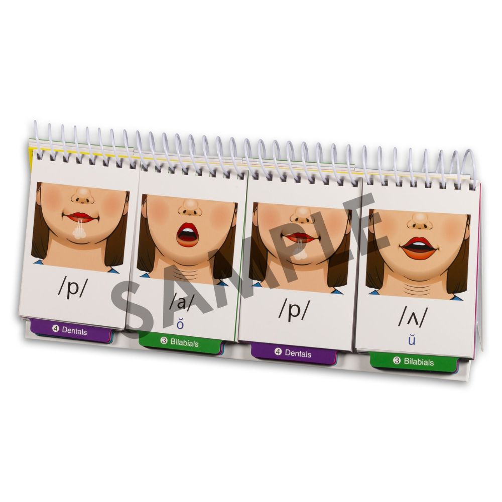 Say And Do® Sound Production Flip Book for Apraxia, help students produce words and sounds