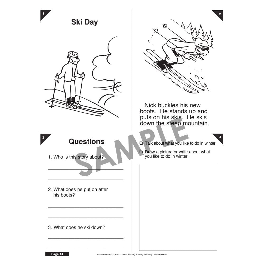 Auditory & Story Comprehension Book