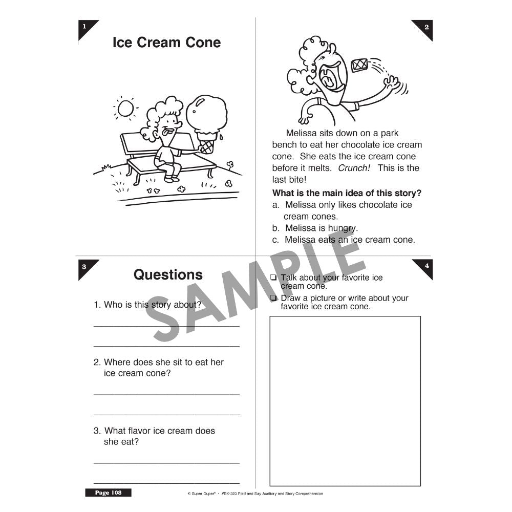 Auditory & Story Comprehension Book