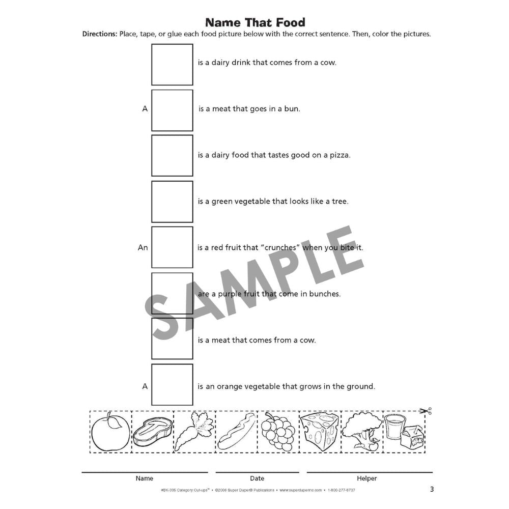 Category Cut-Ups Book