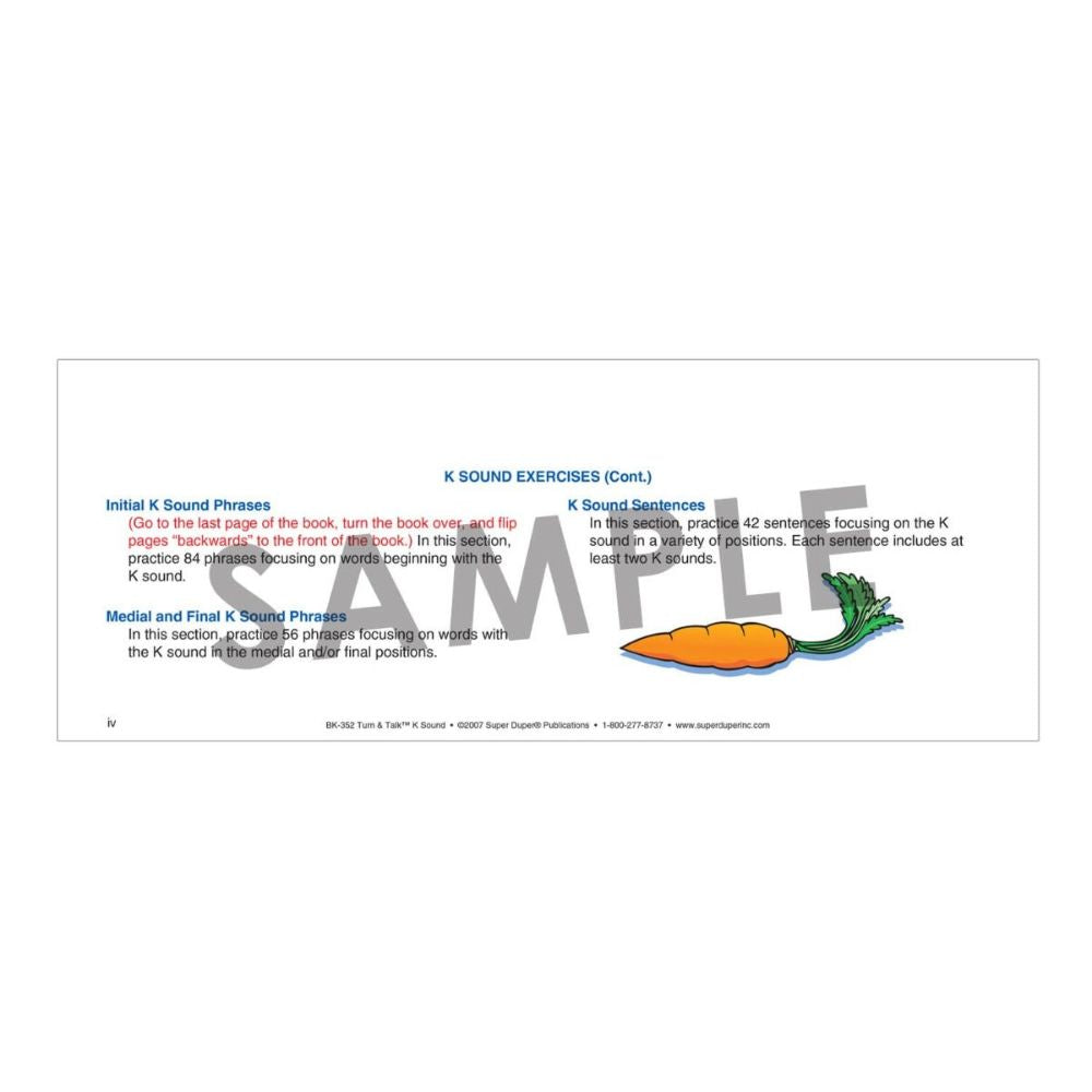 Turn & Talk K Sound Flipbook