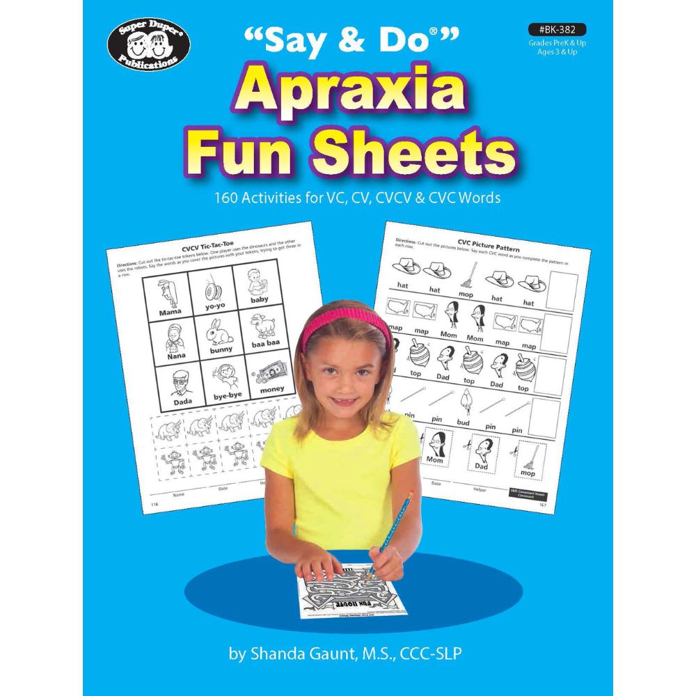 "Say & Do" Apraxia Fun Sheets