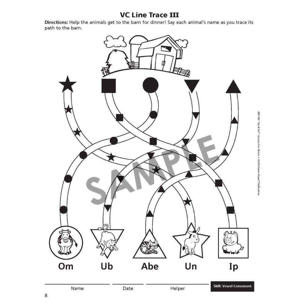 "Say & Do" Apraxia Fun Sheets