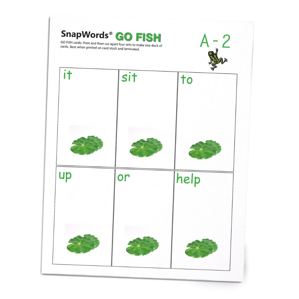 Beyond Sight Words Activities - A Go Fish activity