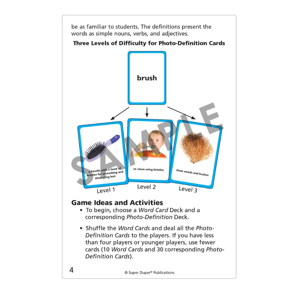 Triple Talk™ Vocabulary Cards