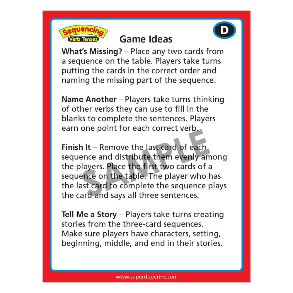 Sequencing Verb Tenses Combo (Set 1 & 2)