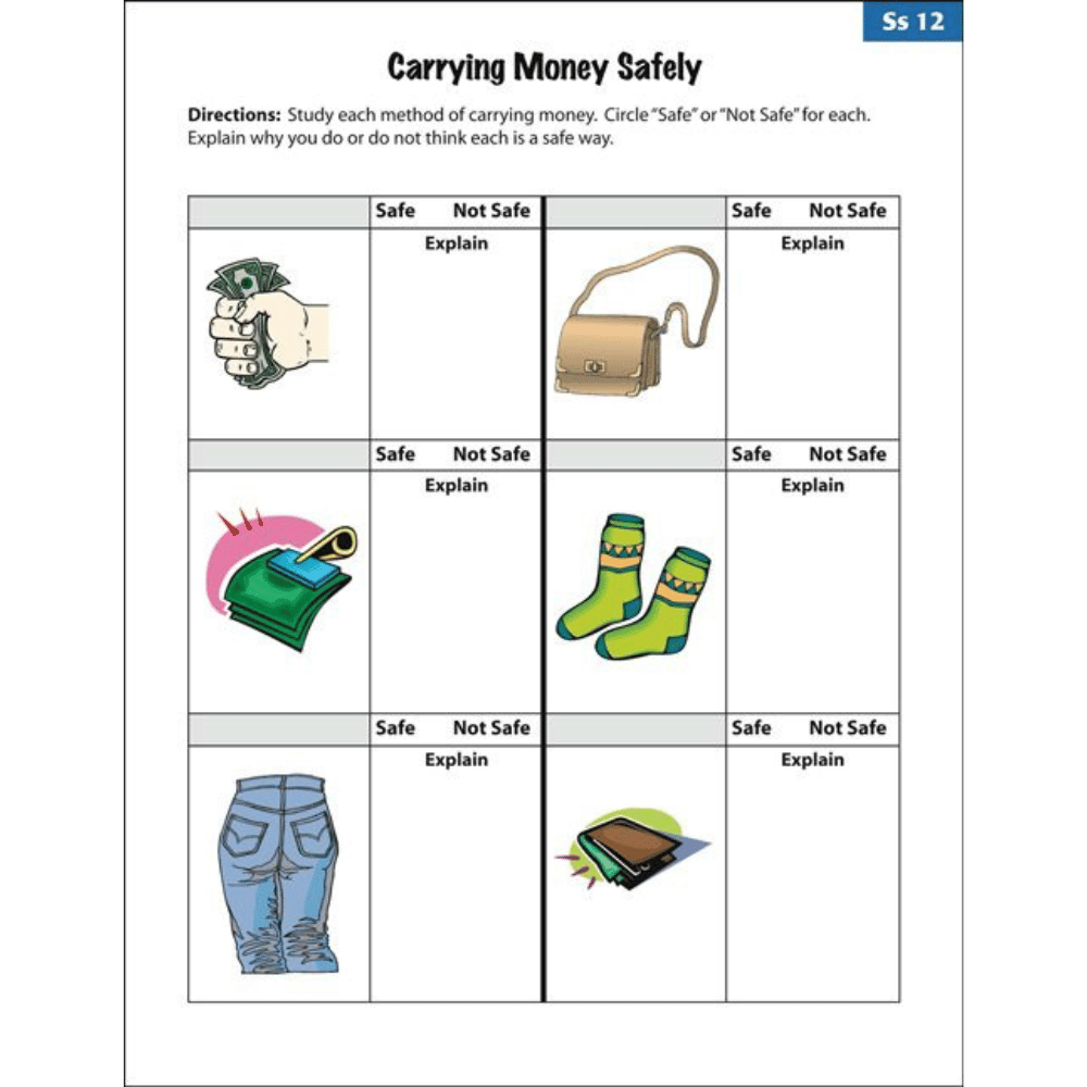 Life Skill Lessons Carrying Money Safely