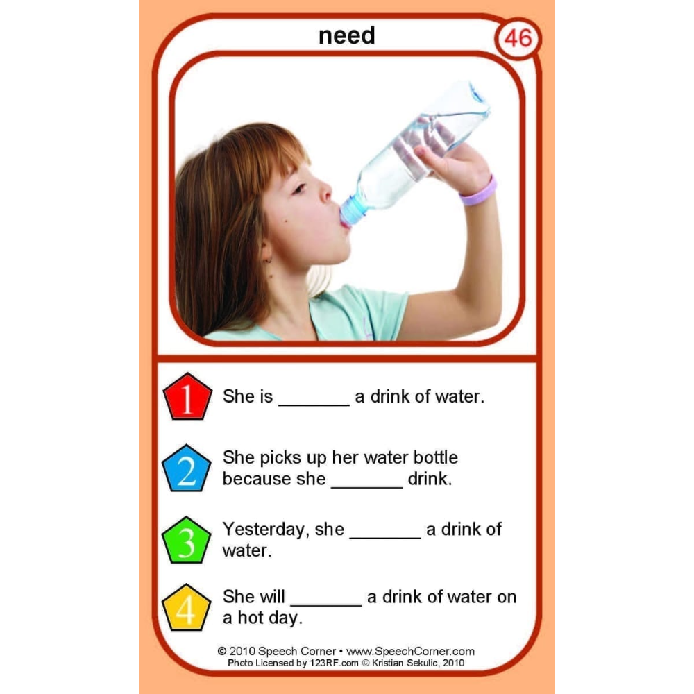 Regular Verbs Double Dice Add-On Deck
