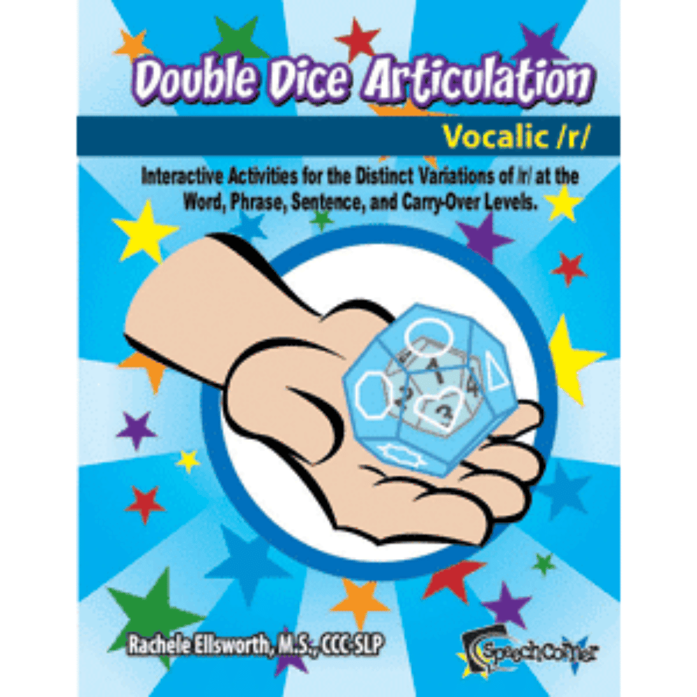 Double Dice Articulation Vocalic /R/ Workbook Cover