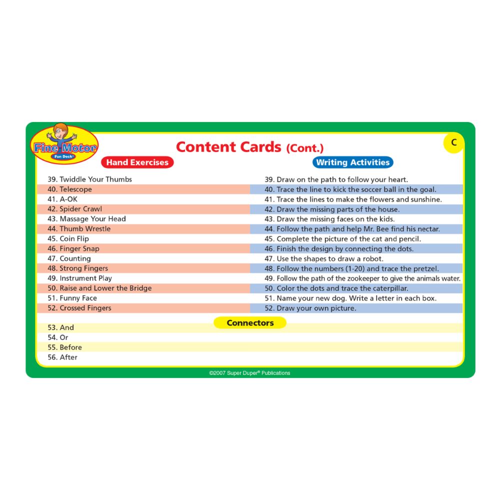 Fine Motor Fun Deck®