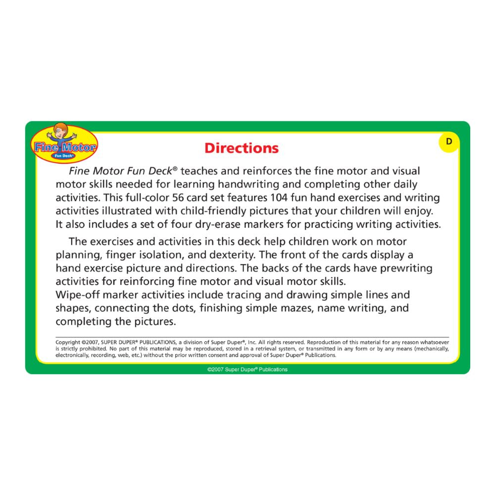 Fine Motor Fun Deck®