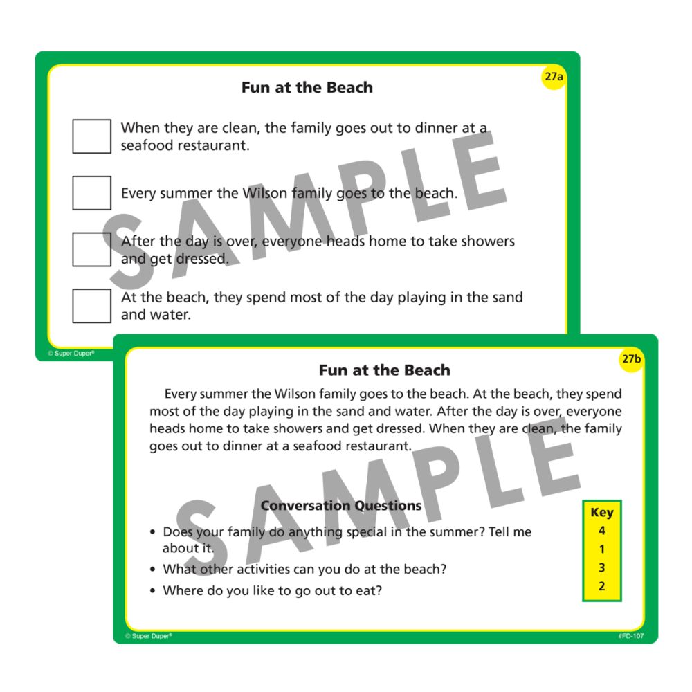 Sequencing Events in Stories Fun Deck®