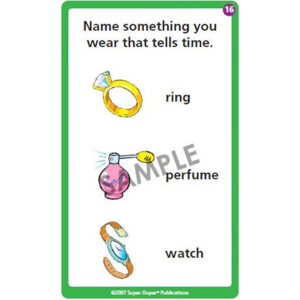 Auditory Memory For Inferences Fun Deck