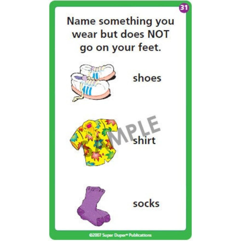 Auditory Memory For Inferences Fun Deck