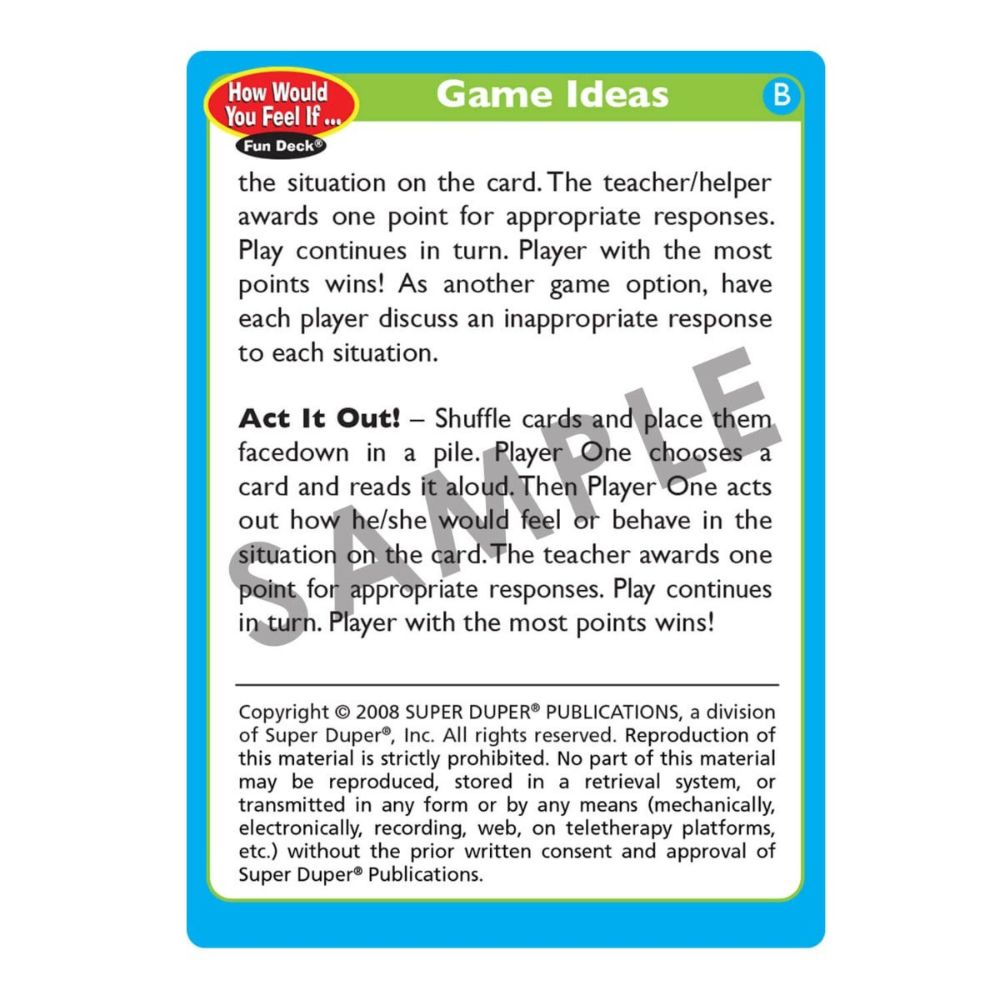 How Would You Feel If... Fun Deck®
