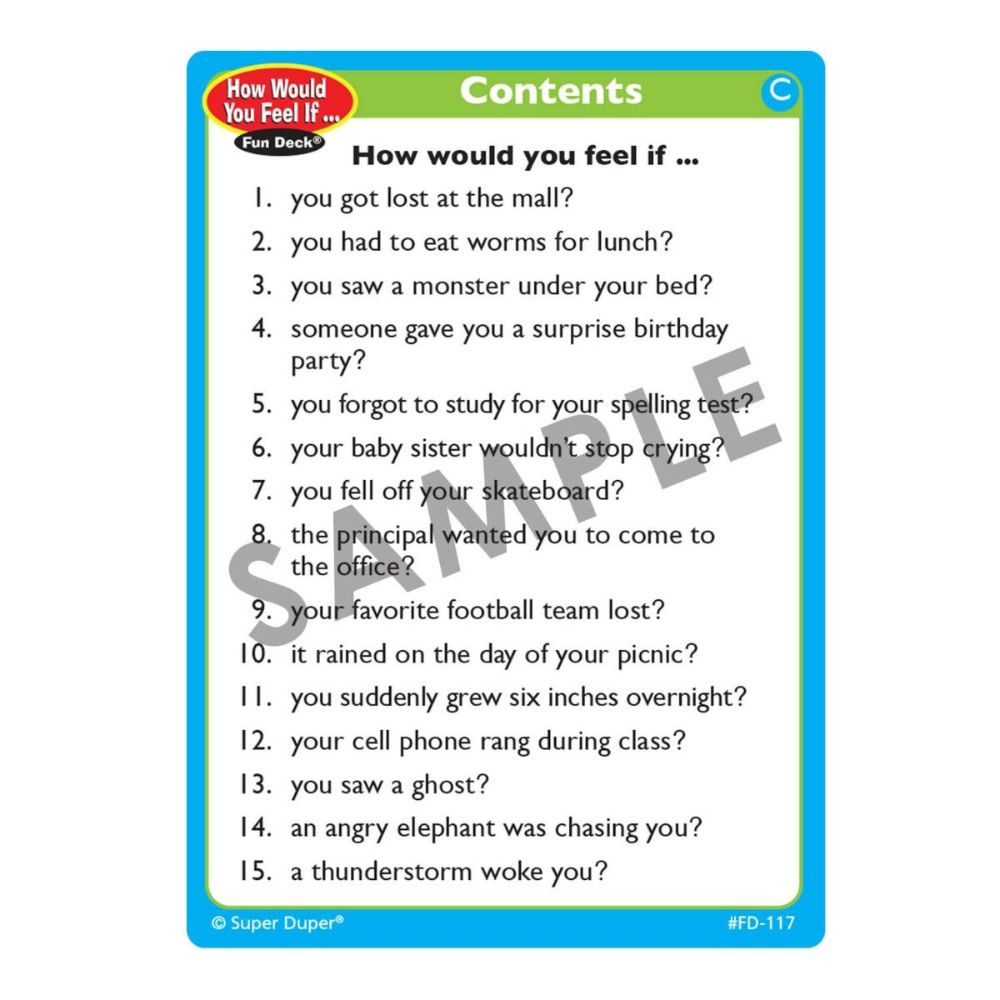 How Would You Feel If... Fun Deck®
