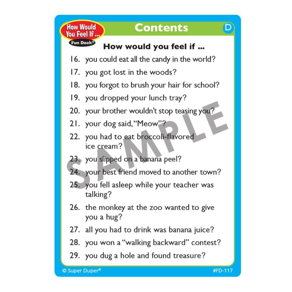 How Would You Feel If... Fun Deck®
